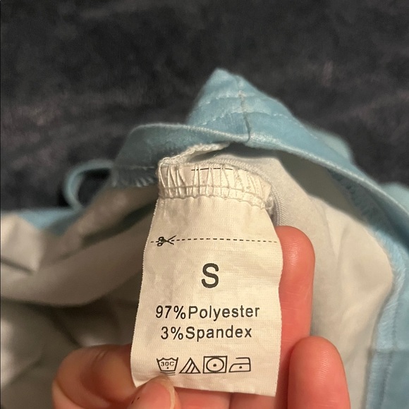 SHEIN Light Blue Camisole with Black Number Print - Picture 2 of 4